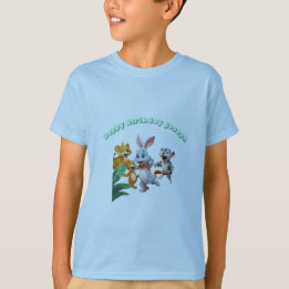 inbjudan till djurfödelsedag roligt party t shirt