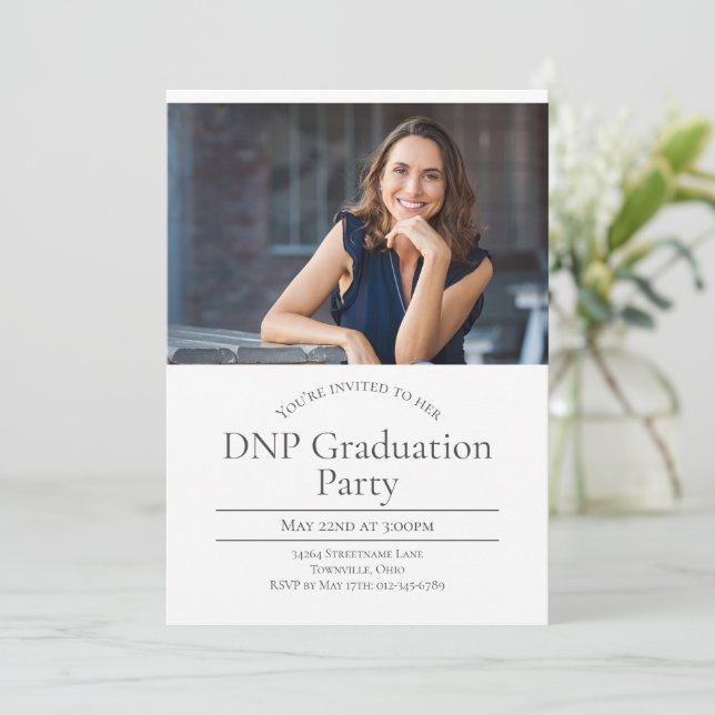 Inbjudan till DNP Två foto Studenten (Stående Fram)