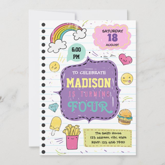 Inbjudan till Dodle-Sover-fest (Framsida)