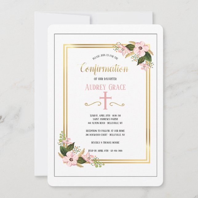 Inbjudan till Dogwood Swag-Religiösa (Framsida)