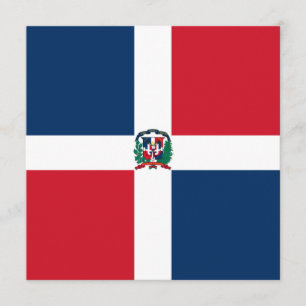 Inbjudan till Dominikanska republiken Flagga