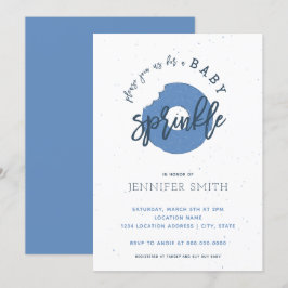Inbjudan till Doughnut Baby Sprinkle Blue Boy Show