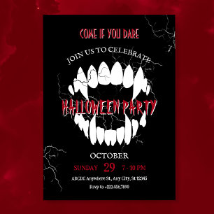 Inbjudan till Dracula Halloween fest