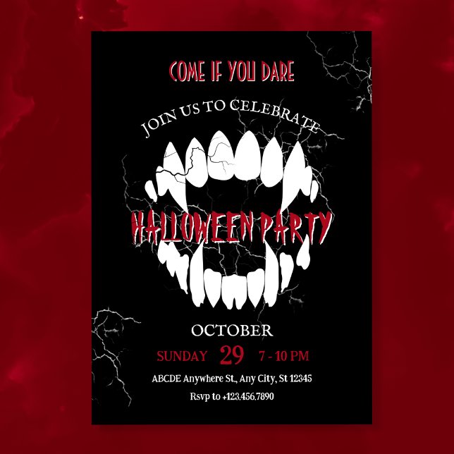 Inbjudan till Dracula Halloween fest (Skapare uppladdad)