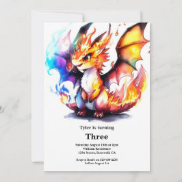 Inbjudan till Dragon Birthday