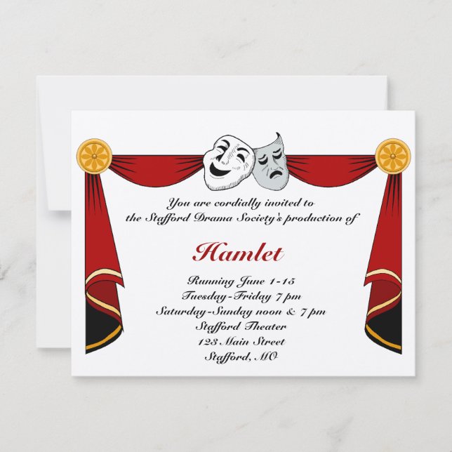 Inbjudan till drama och teater (Framsida)