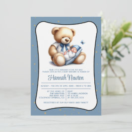 Inbjudan till Dream Bear Baby Shower