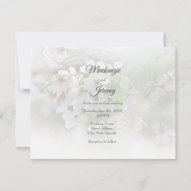 Inbjudan till Dream Blommars (Framsida)