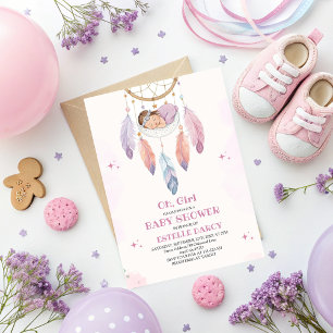 Inbjudan till Dreamcatcher Baby Shower för vattenf