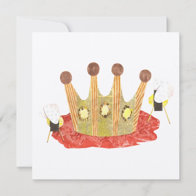 Inbjudan till drottning bin (Framsida)