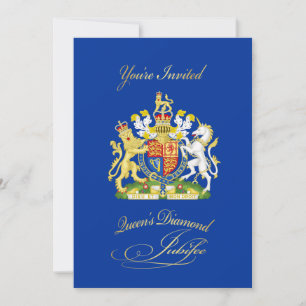 Inbjudan till drottning Diamond Jubilee Party