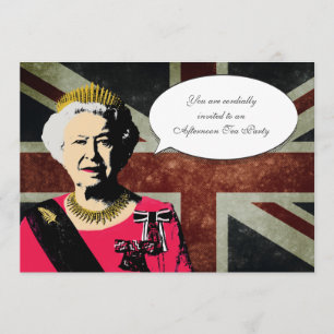 Inbjudan till drottning Elizabeth Tea Party