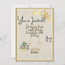 Inbjudan till drottning på födelsedagen