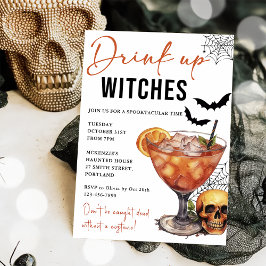 Inbjudan till DRYCK-fönster i Halloween fest