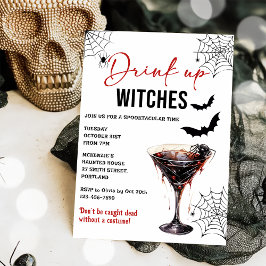 Inbjudan till DRYCK-fönster i Halloween fest