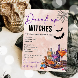 Inbjudan till DRYCK-fönster i Halloween fest