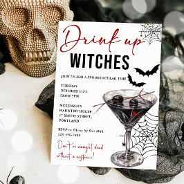 Inbjudan till DRYCK-fönster i Halloween fest