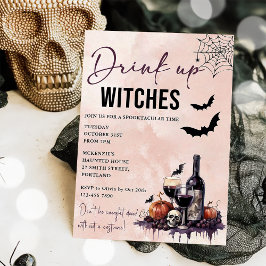 Inbjudan till DRYCK-fönster i Halloween fest