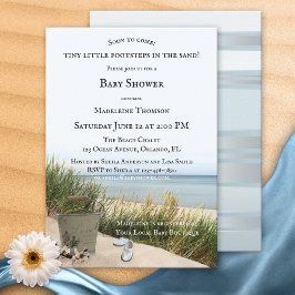 Inbjudan till Dunes och Beach Nautical Baby Shower