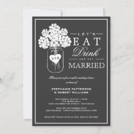 Inbjudan till Eat Drink & Get Married Par Shower