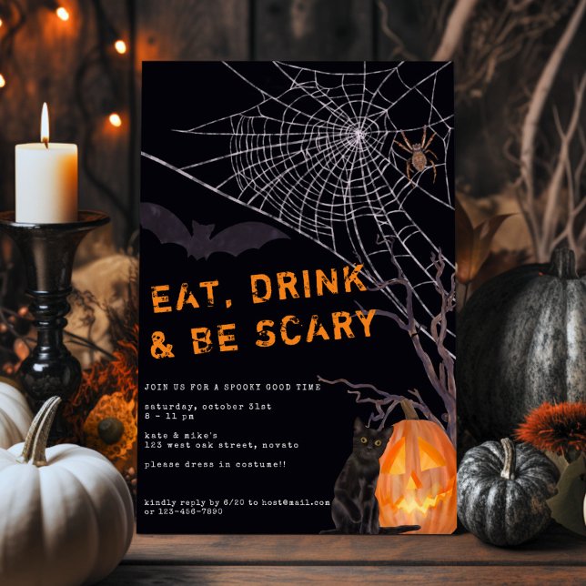 Inbjudan till EAT DRINK och BE SCARY Halloween fes (Skapare uppladdad)