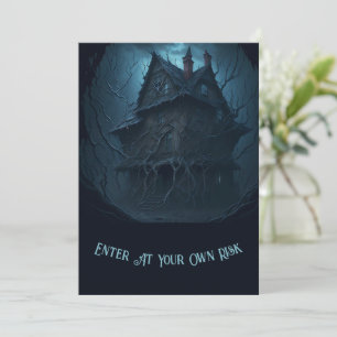 Inbjudan till Eerie Abandoned Mansion Halloween fe
