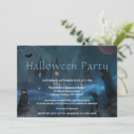 Inbjudan till Eerie Natt Halloween fest