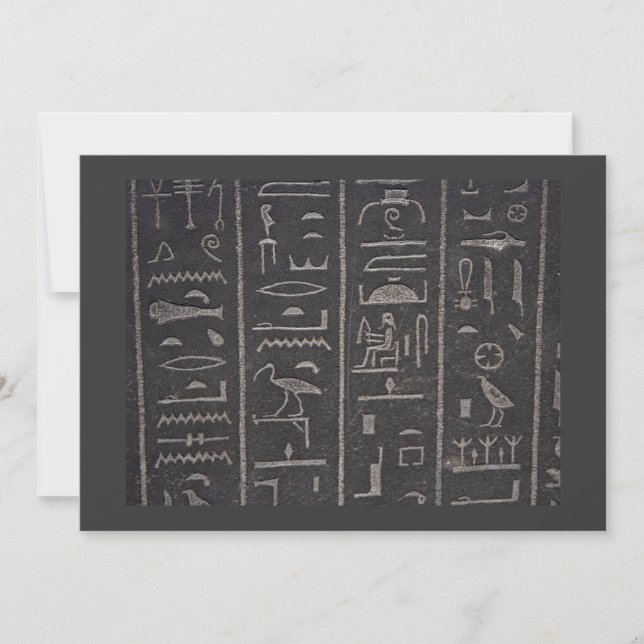 Inbjudan till egyptiska hieroglyfer (Framsida)