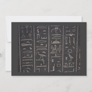 Inbjudan till egyptiska hieroglyfer