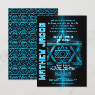 Inbjudan till Electric Blue och Pub Mitzvah