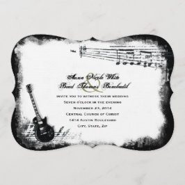 Inbjudan till Electric Guitar Rough Music Wedding