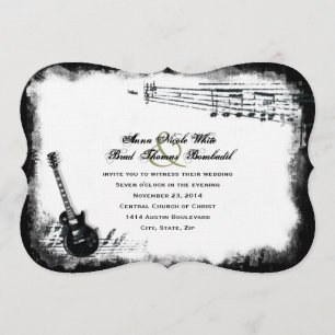 Inbjudan till Electric Guitar Rough Music Wedding