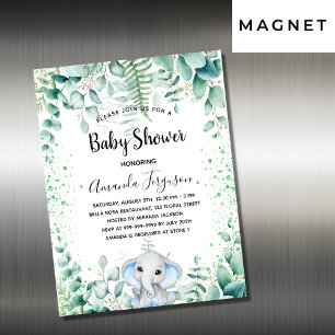 Inbjudan till elefant-eukalyptus-magnet i Shower