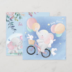 Inbjudan till elefant- och Bunnies babykläder