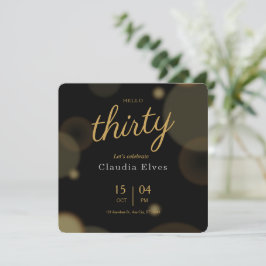 Inbjudan till Elegant 30års födelsedag i Svarta ha