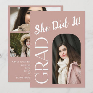 Inbjudan till elegant Arch Studenten Anpassnings