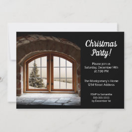 Inbjudan till elegant Black and White jul Party