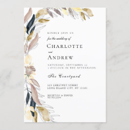 Inbjudan till elegant blommor