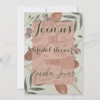 Inbjudan till elegant Botaniskt grönt