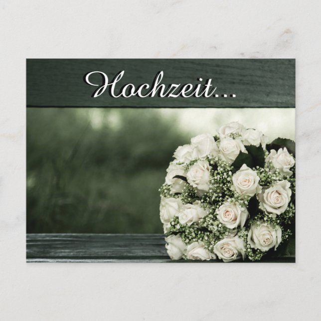 Inbjudan till elegant bröllop (Framsida)