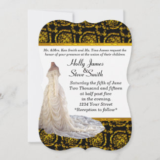 Inbjudan till Elegant bröllop Dress Wedding