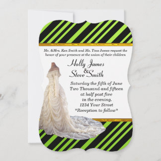 Inbjudan till Elegant bröllop Dress Wedding