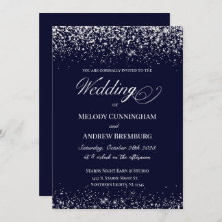 Inbjudan till elegant bröllop; flottan med diamant