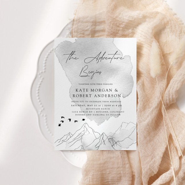 Inbjudan till Elegant bröllop inleds i Äventyr (Skapare uppladdad)