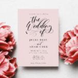 Inbjudan till elegant Calligraphy Classic Wedding<br><div class="desc">Inbjudan till elegant Calligraphy Classic Wedding</div>