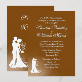 Inbjudan till elegant Chocolate Wedding