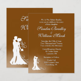 Inbjudan till elegant Chocolate Wedding