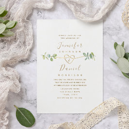 Inbjudan till elegant Eucalyptus Wedding