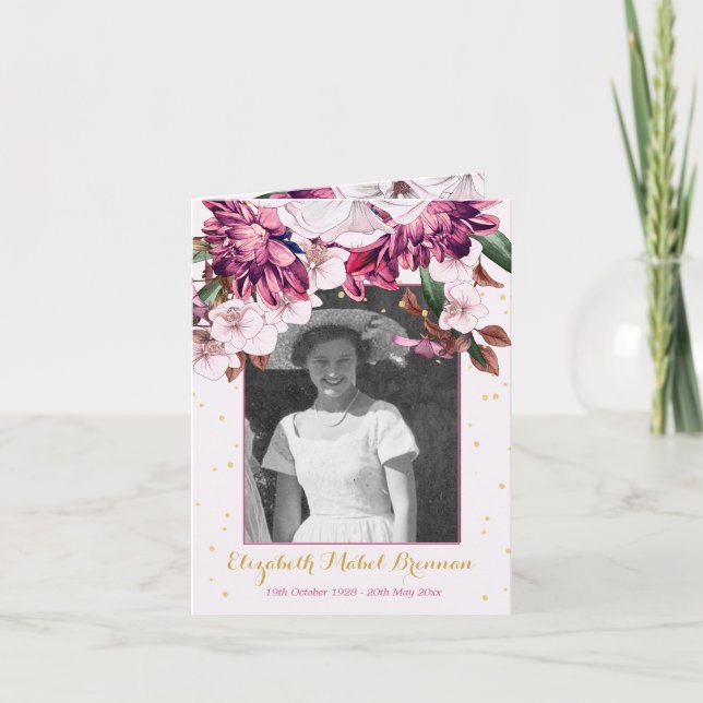 Inbjudan till Elegant för automatisk fotoburgundis (Framsida)