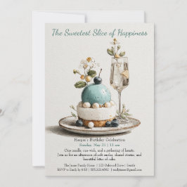 Inbjudan till elegant för vattenfärgskummel på föd